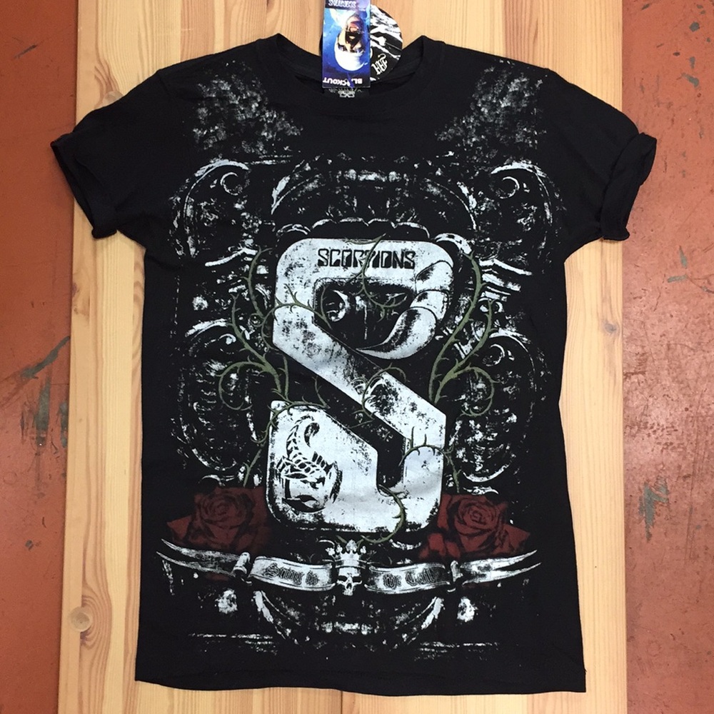 Scorpions shirt double side print NWT